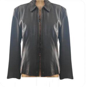 Josephine Chaus Women's  leather jacket Black Size Medium
